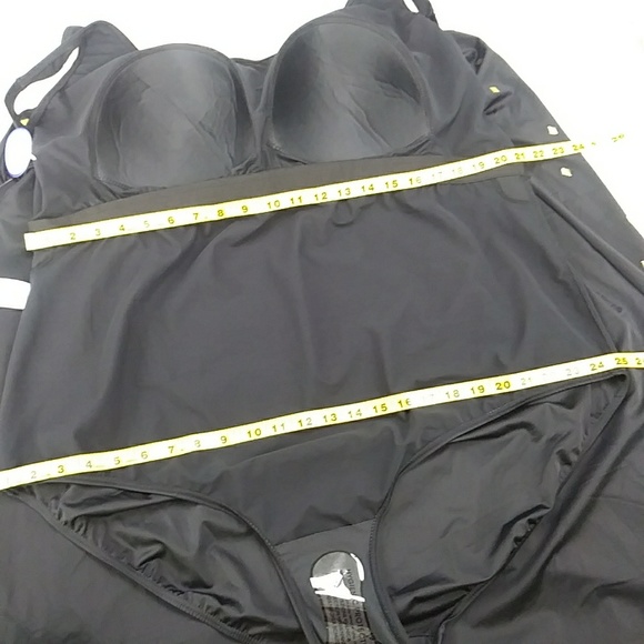 SOLD SWIMSUIT PLUS SIZE 30 SWIMDRESS GOLD STUDS - Picture 4 of 8